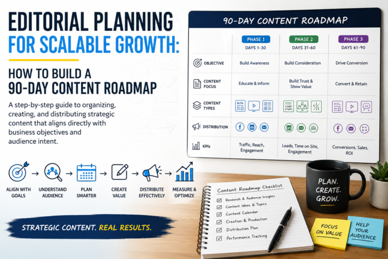 Editorial Planning for Scalable Growth: How to Build a 90-Day Content Roadmap