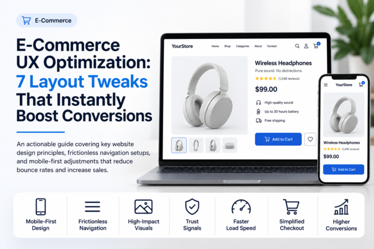 E-Commerce UX Optimization: 7 Layout Tweaks That Instantly Boost Conversions